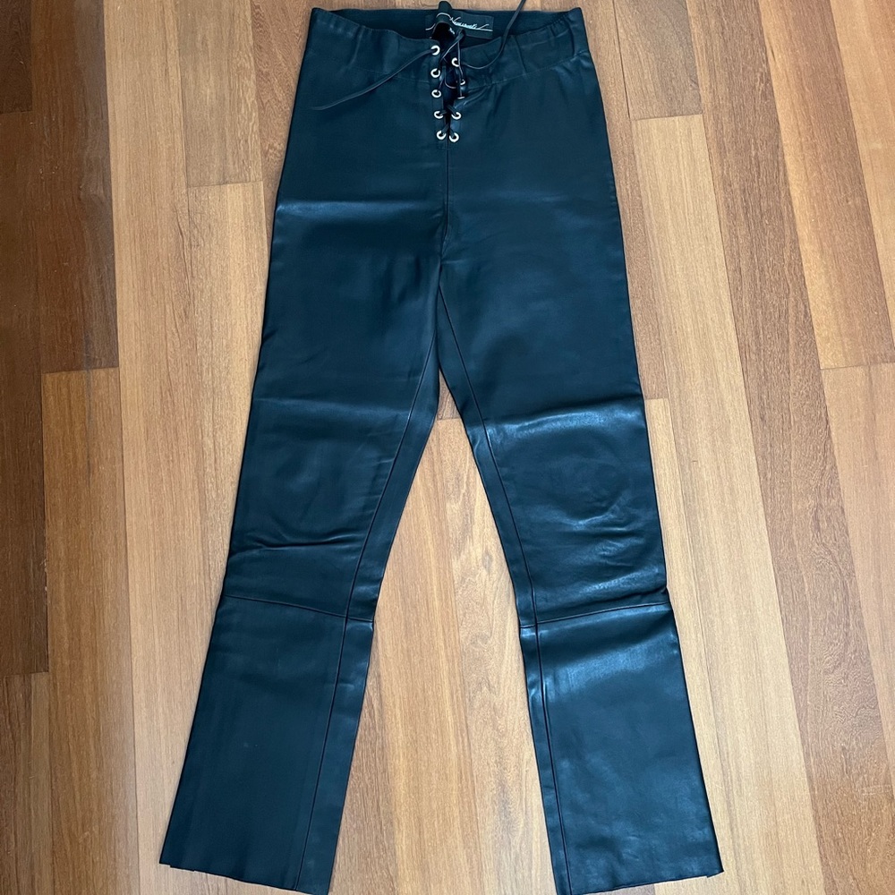 By The Namesake custom leather pants